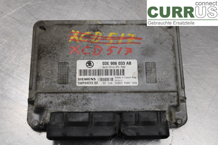 SKODA FABIA    99-07 Engine Control Unit (ECU) 03E906033AB 1.2i/BME