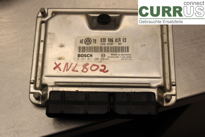 VW PASSAT      01-05 Engine Control Unit (ECU) 038906019KD 1.9TDi/AVF