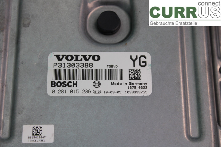 VOLVO XC60  09-13 Engine Control Unit (ECU) P31303388 2.4D/D5244T10