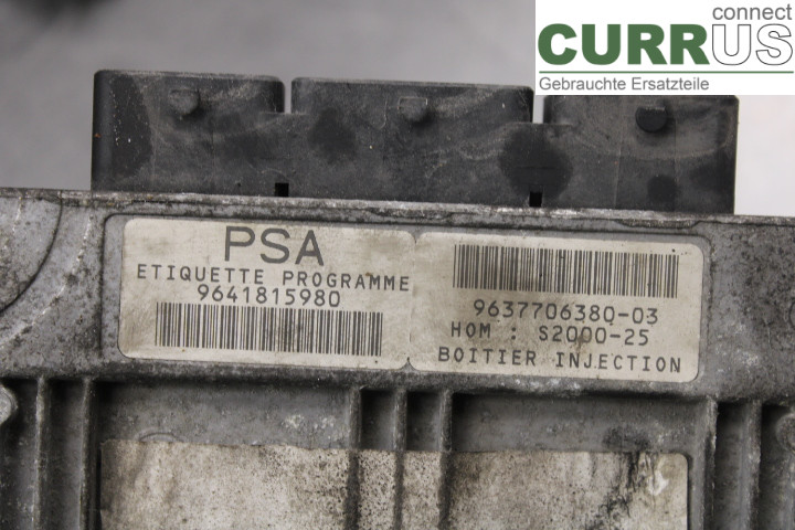 PEUGEOT 206  98-09 Engine Control Unit (ECU) 9641815980 1.4i/KFW