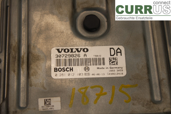 VOLVO V50      04-07 Motorsteuergerät (ECU) 30729826A 2.4D/D5244T8