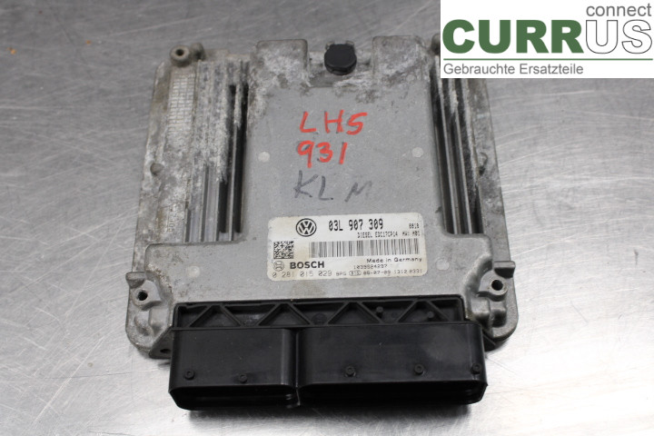 VW PASSAT      05-10 Engine Control Unit (ECU) 03L907309 2.0TDi/CBBB
