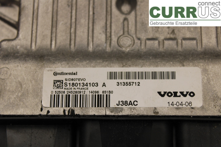 VOLVO V40  12-19 Sterownik silnika (ECU) 31355712 1.6D/D4162T