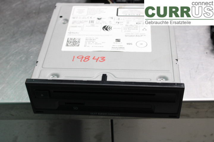 SEAT LEON   13-20 Radio CD / Multimedia panel 5QA035824 1.2TSi/CYVB