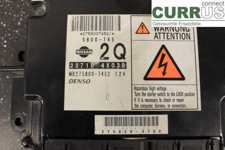 NISSAN NAVARA    05- Motorens styreenhed (ECU) 237104X03B 
