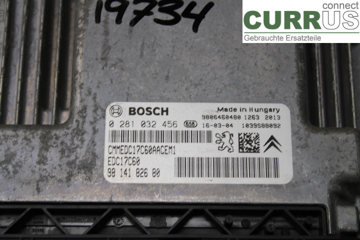 PEUGEOT 308  14-21 Motorstyrningsenhet (ECU) 9818160080 1.6HDi/BHZ