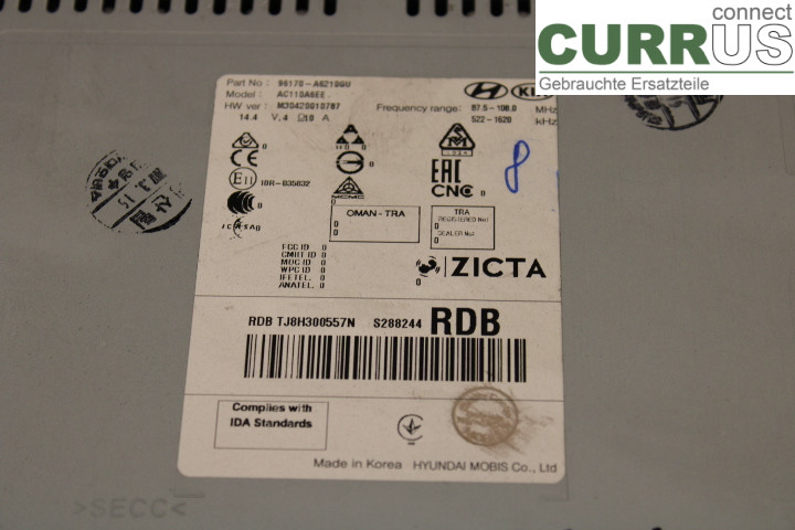 HYUNDAI i30   13-16 Radio CD / Multimedia panel  1.6CRDi/D4FB