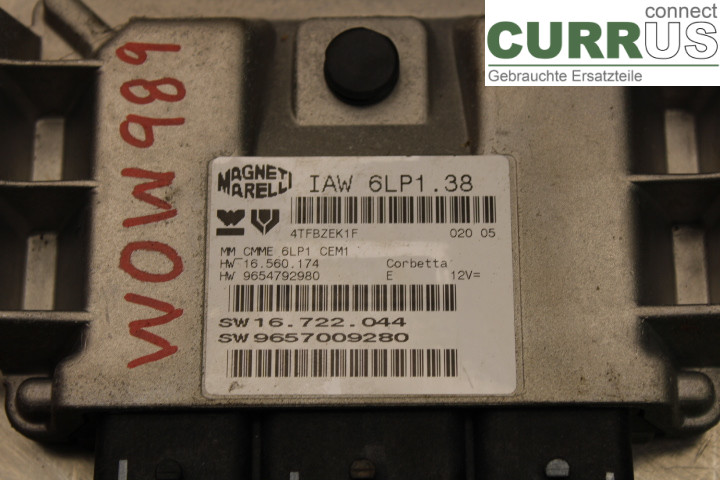 PEUGEOT 307     01-05 Engine Control Unit (ECU)  2.0i/RFN