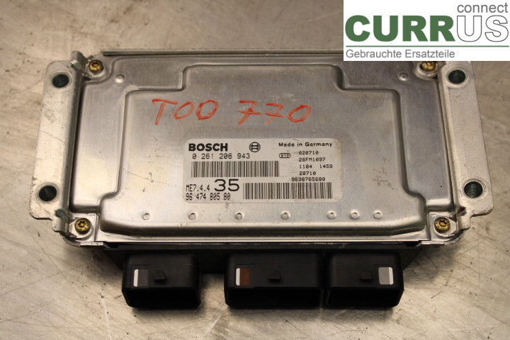 PEUGEOT 307     01-05 Engine Control Unit (ECU)  1,6i/NFU