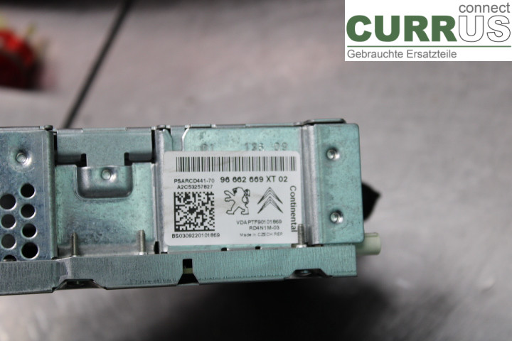 PEUGEOT 207 Radio CD / Multimedia panel  1.6HDi/9HZ