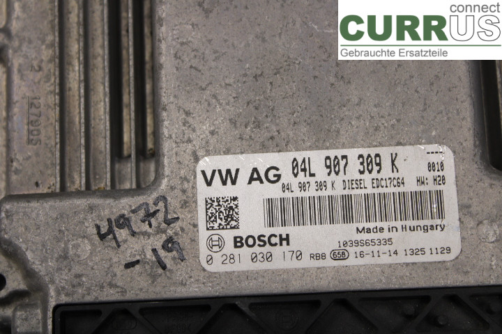 VW CADDY 16-20 Engine Control Unit (ECU)