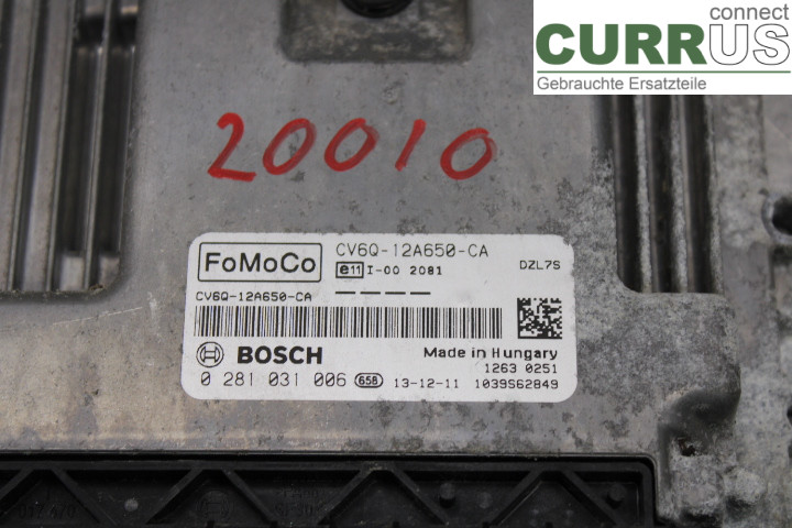 FORD FOCUS  11-14 Engine Control Unit (ECU)  1.6TDCi/NGDB