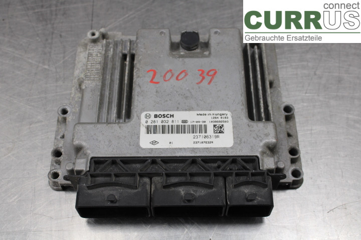 DACIA DOKKER Engine Control Unit (ECU) 237106319R 1.5DCi/K9K612