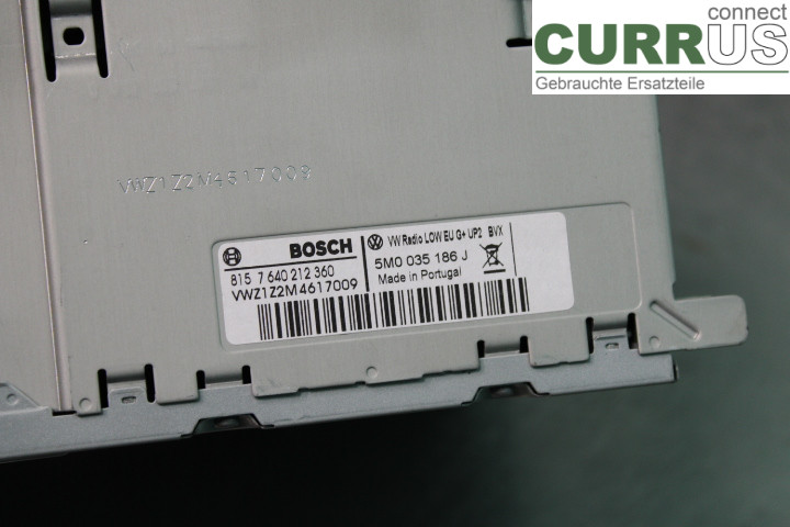 VW TRANSP/CARAVELLE 04-15 Radio CD / multimediepanel  2.0TDi/CAAC