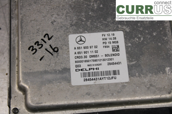 MB A-KLASS (W176)   13-18 Engine Control Unit (ECU)  