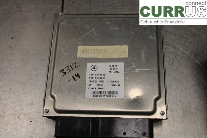 MB A-KLASS (W176)   13-18 Engine Control Unit (ECU)  