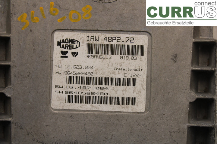 PEUGEOT 206  98-09 Engine Control Unit (ECU)  