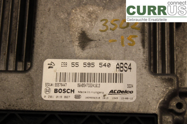 OPEL INSIGNIA  09-16 Engine Control Unit (ECU)  