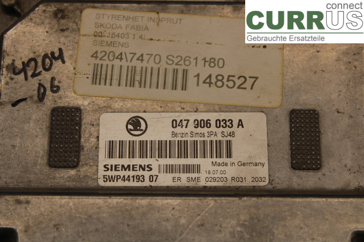 SKODA FABIA    99-07 Engine Control Unit (ECU)  
