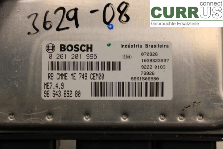 PEUGEOT 307     05-08 Engine Control Unit (ECU)  