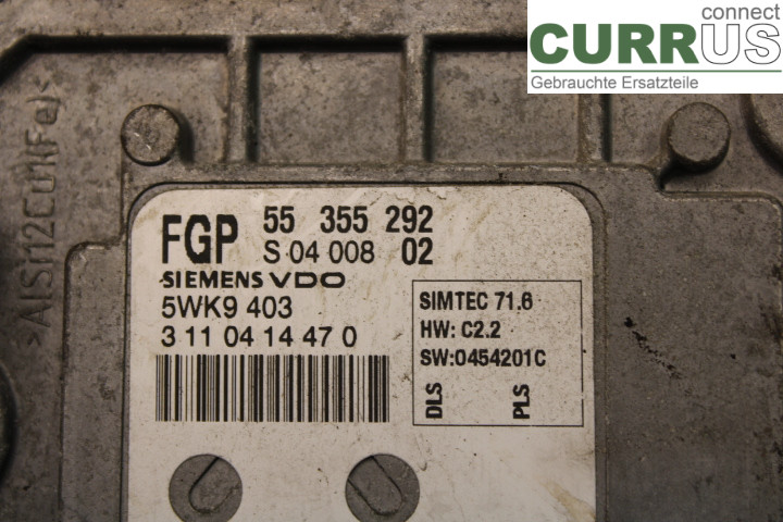 SAAB 9-3 VER 2 Engine Control Unit (ECU)  1.8i/Z18XE