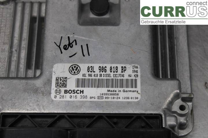 SKODA YETI Motorsteuergerät (ECU)  