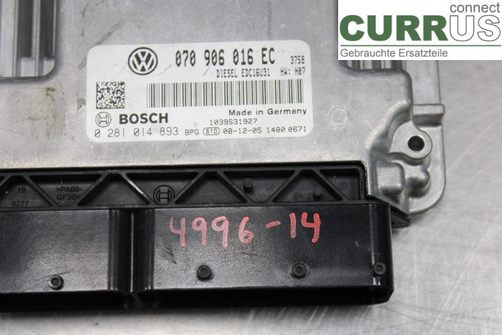 VW TRANSP/CARAVELLE 04-15 Engine Control Unit (ECU)  