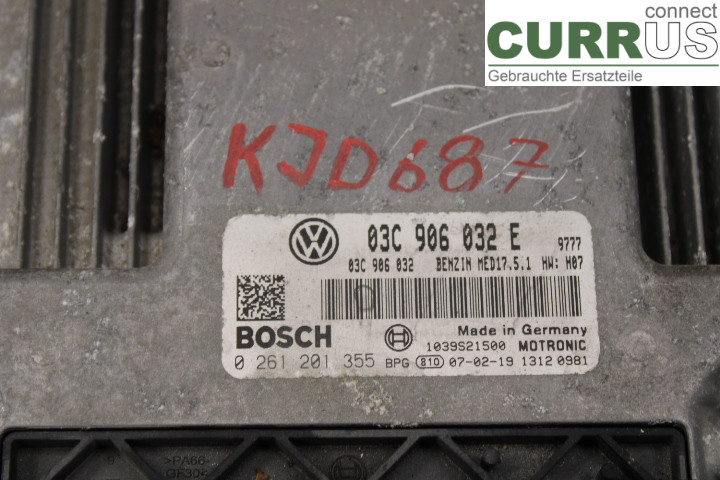 VW GOLF V      04-09 Engine Control Unit (ECU)  1.4TSi/BMY