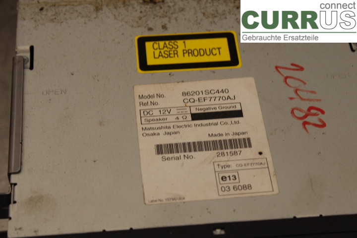 SUBARU FORESTER SH  08-13 Radio CD / Multimedia panel  2.0/EJ20