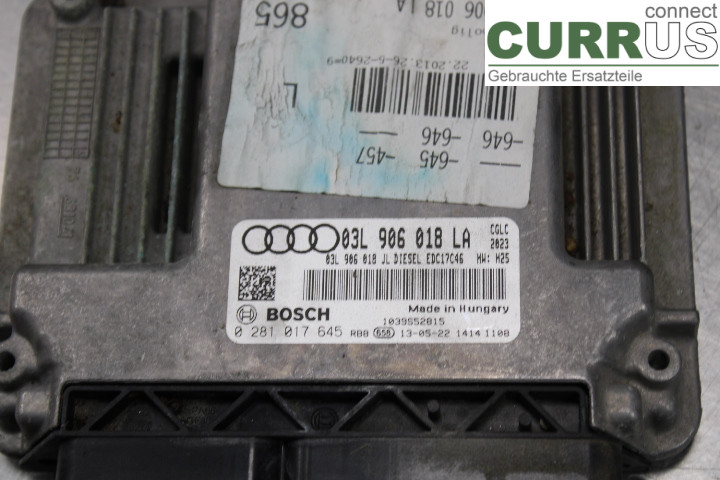 AUDI A6/S6 4G   11-18 Engine Control Unit (ECU)  2.0TDi/CGLC