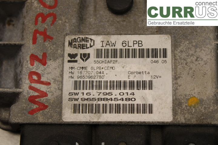 CITROEN C5 05-08 Motorsteuergerät (ECU) 2.0i/RFJ