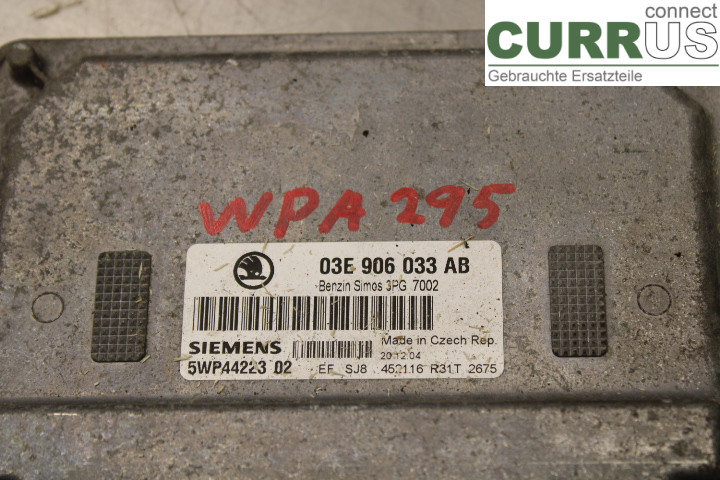 SKODA FABIA    99-07 Engine Control Unit (ECU)  1.2/BME