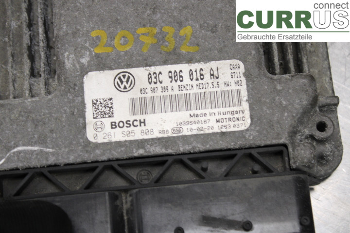 VW GOLF VI     09-13 Engine Control Unit (ECU)  1.4TSi/CAXA