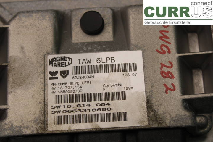 PEUGEOT 307     05-08 Motorens styreenhed (ECU)  2,0i/RFJ