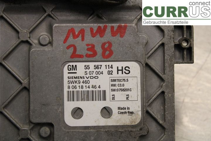 OPEL ASTRA  H    04-12 Engine Control Unit (ECU)  1.6i/Z16XER