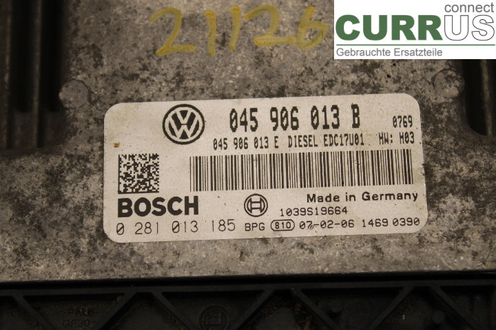 SKODA FABIA         07-14 Engine Control Unit (ECU) 045906013B 1.4TDi/BMS