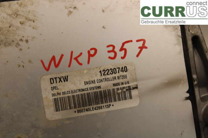 OPEL ASTRA  H    04-12 Engine Control Unit (ECU)  1.6i/Z16XEP