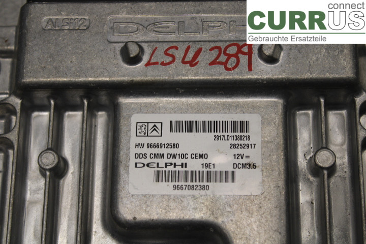 CITROEN C5  08-17 Engine Control Unit (ECU)  2.0HDi/RHH