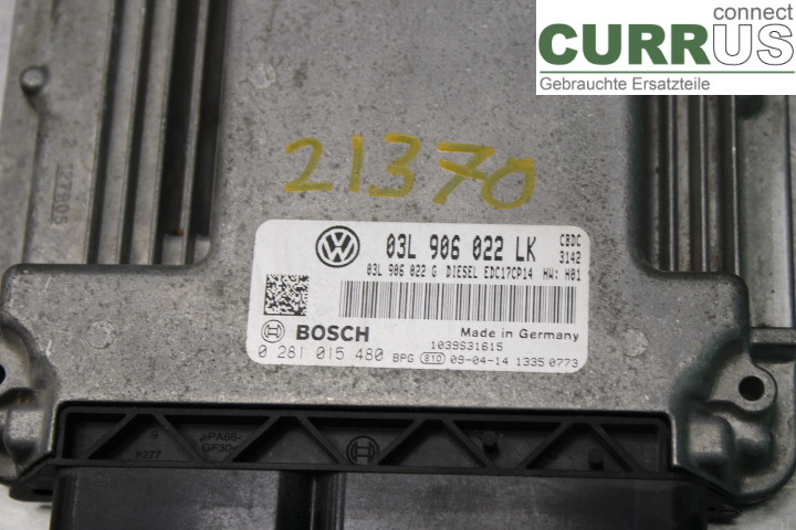 VW GOLF VI     09-13 Engine Control Unit (ECU)  2.0TDi/CBDC