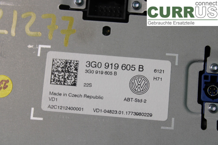 VW GOLF SPORTSVAN 15-20 Radio CD / Multimedia panel  1.2TSi/CYVB