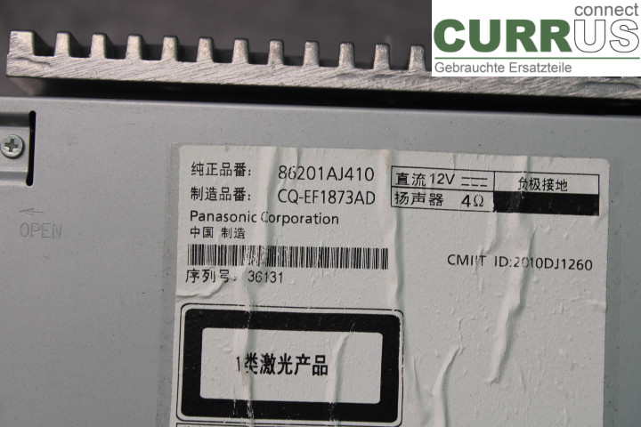 SUBARU LEGACY 10-14 Radio CD / Multimedia panel 2.0D/EE20