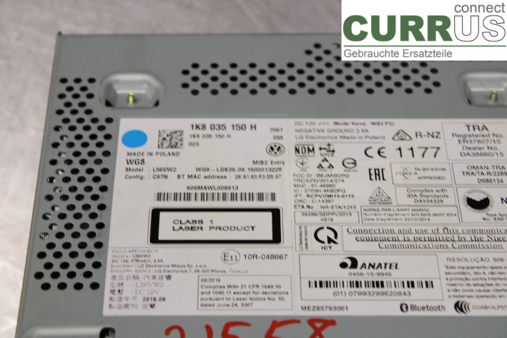 VW TRANSP/CARAVELLE 16- Radio CD / Multimedia panel  2.0TDi/CXHA