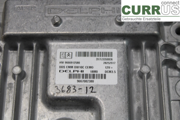 PEUGEOT EXPERT     07-14 Engine Control Unit (ECU)  