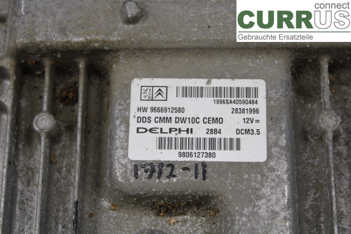 CITROEN C5  08-17 Engine Control Unit (ECU) 9666912580 