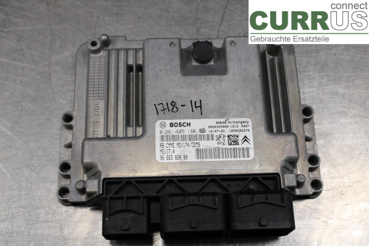 CITROEN C3    10-17 Motorens styreenhed (ECU) 9666382080 