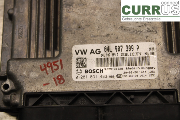 VW PASSAT  15-19 Unité de contrôle moteur (ECU)  