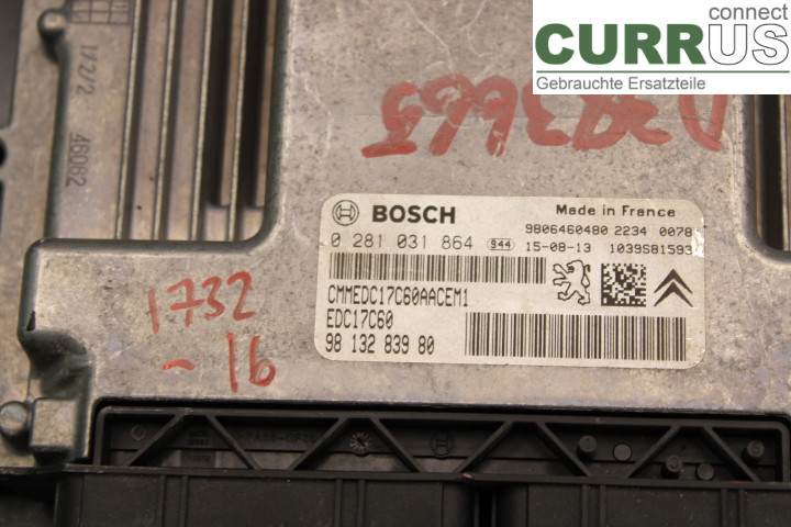 CITROEN C4 II  11-18 Engine Control Unit (ECU)  