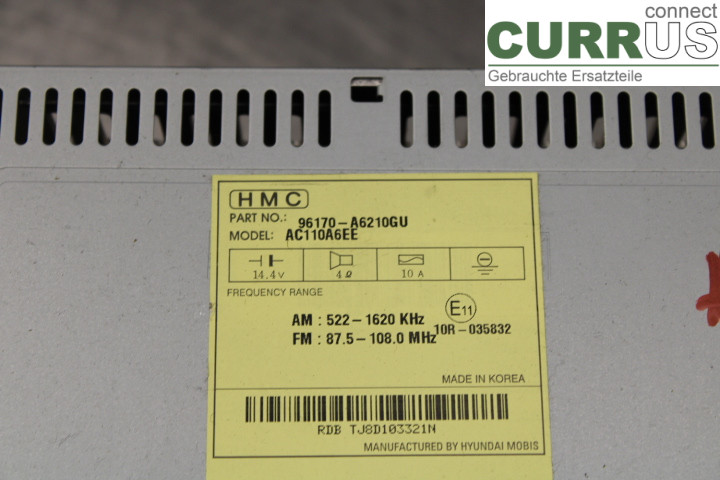 HYUNDAI i30   13-16 Radio CD / Multimedia panel  1.6/D4FB