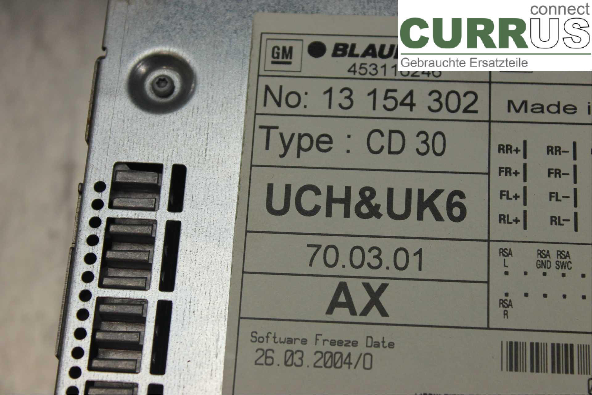 OPEL ASTRA  H    04-12 Radio CD / Multimedia panel 13154302 1,6i/Z16XEP