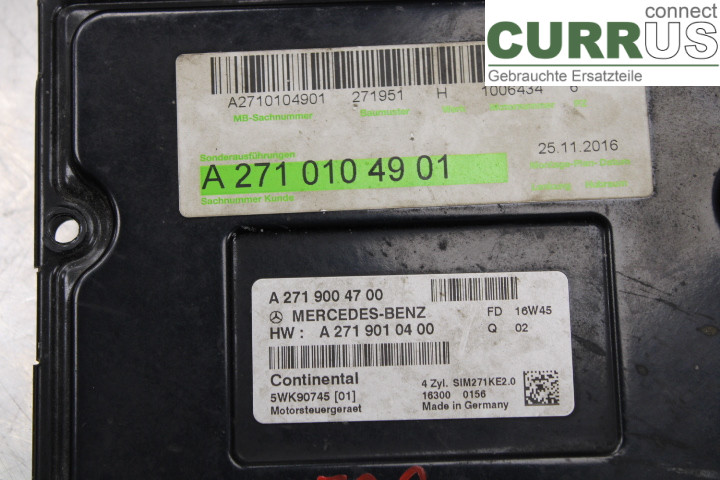 MB SPRINTER (W906) 06-18 Engine Control Unit (ECU)  1.8/M271.951